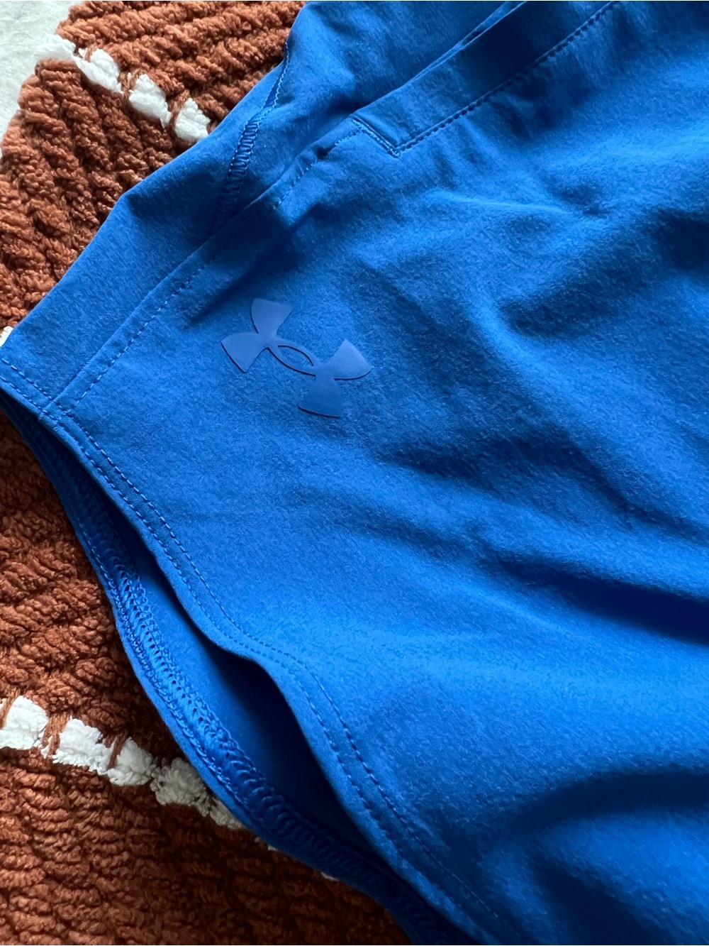 Under Armour Women's Royal Blue Athletic Shorts - Picture 3 of 4